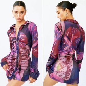 With Jean Andy Dress | Flamboyant Anthurium - NWT